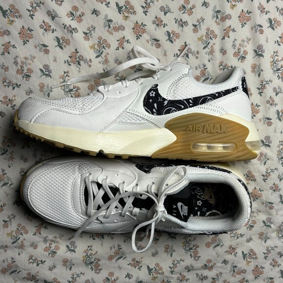 Nike Air Max Excee Sail Black Paisley Black and White Women’s 8.5 - Picture 1 of 5